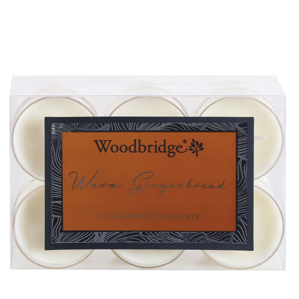 Woodbridge Warm Gingerbread 4 Hour Tealights (Pack of 12) £4.49